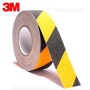 CINTA ANTIDESLIZANTE 3M COLOR AMARILLO / NEGRO. ROLLO DE 20 METROS.